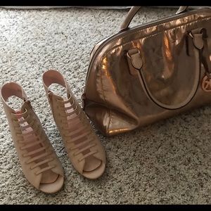Blush sandals worn about three times ...